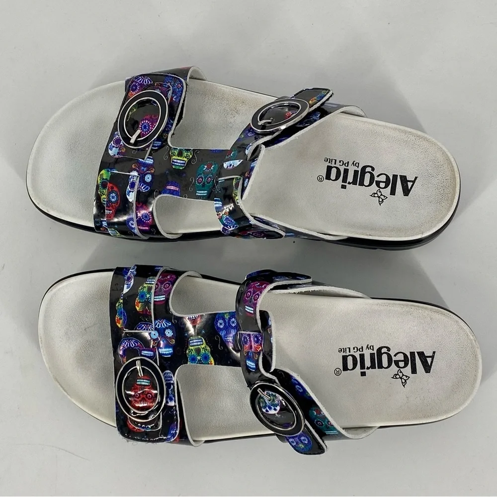 Alegria‎ Sugar Skull Vita Leather Sandal